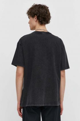 The Kooples tricou din bumbac barbati, culoarea negru, cu imprimeu, HTSC28039K