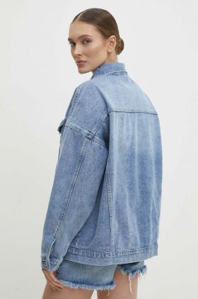 Answear Lab geaca jeans femei, de tranzitie, oversize