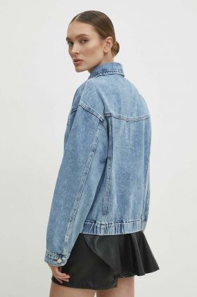 Answear Lab geaca jeans femei, de tranzitie, oversize