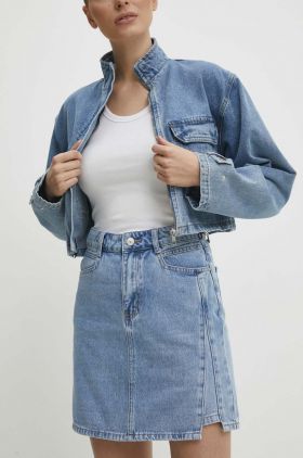 Answear Lab fusta jeans mini, creion