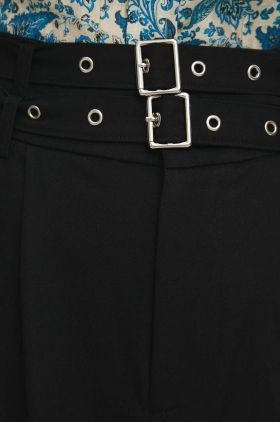 Answear Lab pantaloni femei, culoarea negru, lat, high waist