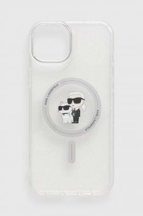 Karl Lagerfeld Husă pentru telefon iPhone 15 Plus / 14 Plus 6.7" culoarea transparent