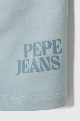 Pepe Jeans pantaloni scurți din bumbac pentru copii TELIO talie reglabila