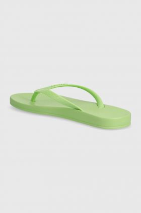 Ipanema slapi ANAT COLORS femei, culoarea verde, cu toc plat, 82591-AQ594
