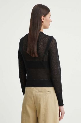 AERON cardigan cu amestec de in CONSTANT culoarea negru, light, AW24RSPU237489