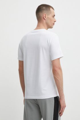 EA7 Emporio Armani tricou barbati, culoarea alb, cu imprimeu