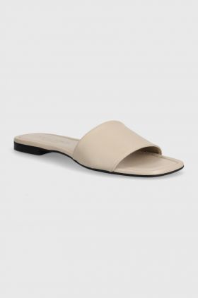 Marc O'Polo slapi de piele femei, culoarea bej, 40317951101134 NN2M3082