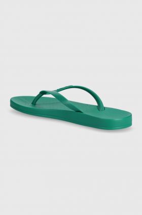 Ipanema slapi ANAT COLORS femei, culoarea verde, cu toc plat, 82591-AQ595