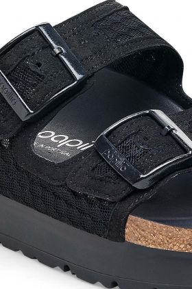 Birkenstock papuci BIRKENSTOCK X PAPILLIO Arizona Platform Flex femei, culoarea negru, cu platforma, 1026876