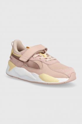 Puma sneakers pentru copii RS-X Metallic AC+ PS culoarea roz