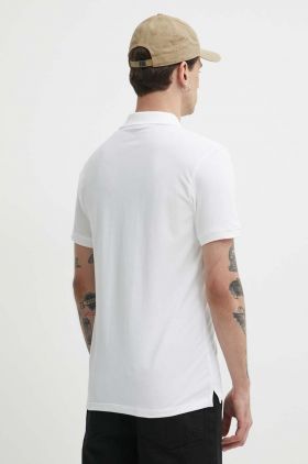 Timberland tricou polo barbati, culoarea alb, cu imprimeu, TB0A2DJE1001