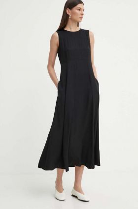 Marc O'Polo rochie culoarea negru, midi, evazati, 403116921365