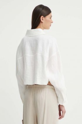 Drykorn camasa de in DANU culoarea bej, cu guler clasic, relaxed, 126086 87505