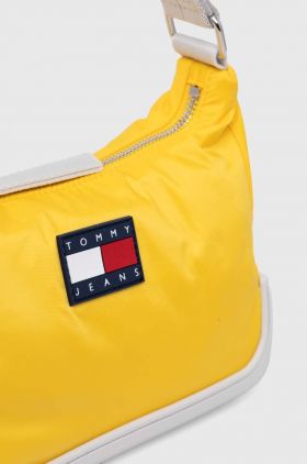 Tommy Jeans poșetă culoarea galben, AW0AW15949