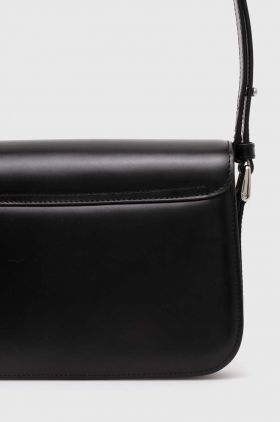 A.P.C. poseta de piele sac grace small culoarea negru, PXBVN-F61413