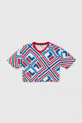 Fila tricou de bumbac pentru copii LANGENHAGEN culoarea rosu