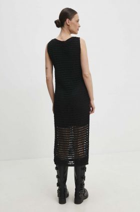 Answear Lab rochie culoarea negru, maxi, drept