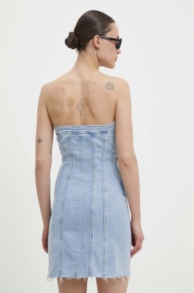 Answear Lab rochie jeans mini, mulata