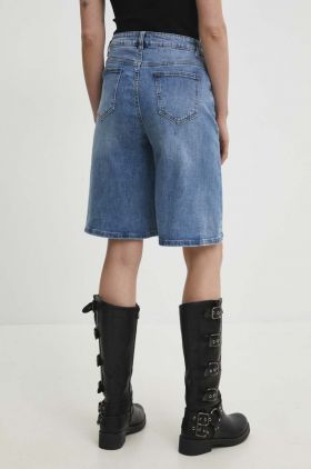 Answear Lab pantaloni scurti jeans femei, neted, high waist