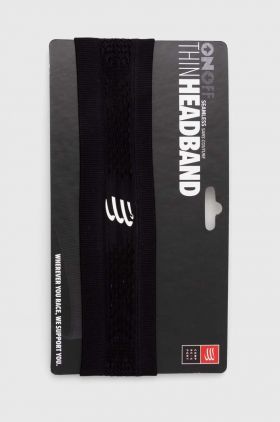 Compressport bentita pentru cap Thin Headband On/Off culoarea negru, XBNU3919