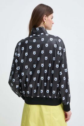 Karl Lagerfeld geaca bomber x Darcel Disappoints femei, culoarea negru, de tranzitie, oversize