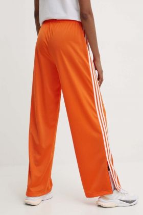 adidas Originals pantaloni de trening culoarea portocaliu, cu imprimeu, IP0640