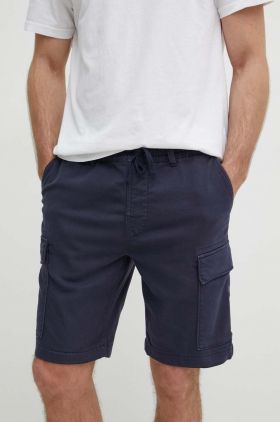 Pepe Jeans pantaloni scurti GYMDIGO CARGO barbati, culoarea albastru marin, PM801077