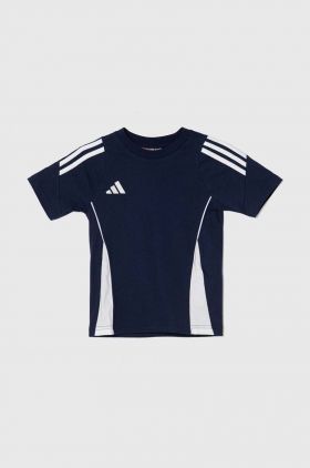 adidas Performance tricou de bumbac pentru copii TIRO24 SWTEEY culoarea albastru marin, modelator