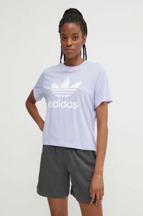 adidas Originals tricou femei, culoarea violet, IN8439