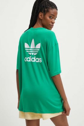 adidas Originals tricou femei, culoarea verde, IR8063