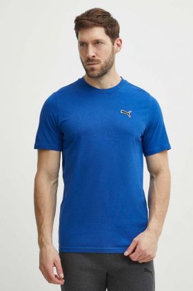 Puma tricou din bumbac BETTER ESSENTIALS bărbați, culoarea bleumarin, uni, 675977