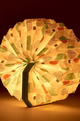 Gingko Design lampă cu led Velvet Accordion Lamp