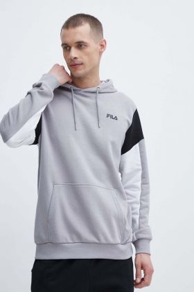 Fila bluza Truden barbati, culoarea gri, cu glugă, modelator, FAM0622