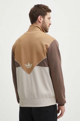 adidas Originals bluza barbati, culoarea maro, modelator, IU2365