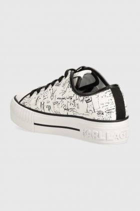 Karl Lagerfeld tenisi KAMPUS MAX femei, culoarea alb, KL60418