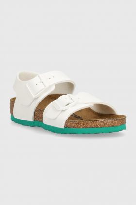 Birkenstock sandale copii New York Kids BF culoarea alb