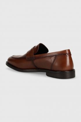 Gant pantofi de piele Lozham barbati, culoarea maro, 28671511.G45