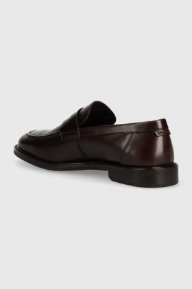 Gant mocasini de piele Lozham barbati, culoarea maro, 28671511.G46