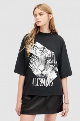 AllSaints tricou din bumbac PROWL AMELIE TEE femei, culoarea negru, W086JA