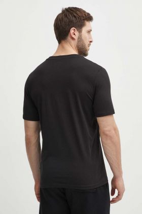 Puma tricou din bumbac bărbați, culoarea negru, cu imprimeu, 678976.