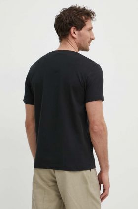 Geox tricou M4510K-T3098 barbati, culoarea negru, neted