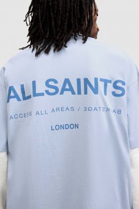 AllSaints tricou din bumbac ACCESS SS CREW barbati, cu imprimeu, M038PA