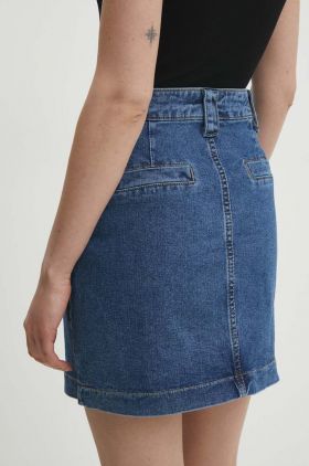 Answear Lab fusta jeans mini, evazati