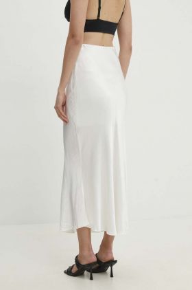 Answear Lab fusta culoarea alb, maxi, drept