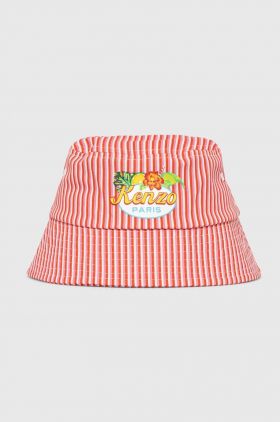 Kenzo Kids pălărie din bumbac pentru copii culoarea alb, bumbac