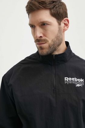 Reebok bluza Brand Proud barbati, culoarea negru, cu imprimeu, 100076463