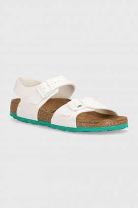 Birkenstock sandale copii New York Kids BF culoarea alb