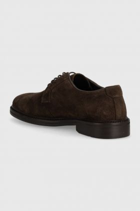 Gant pantofi de piele intoarsa Bidford barbati, culoarea maro, 28633462.G462