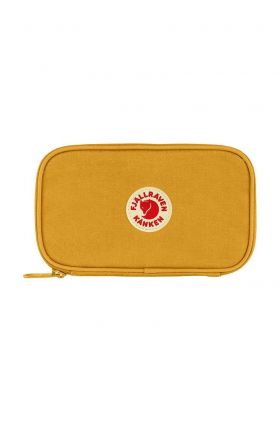 Fjallraven portofel Kanken Travel Wallet culoarea galben, F23781