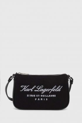 Karl Lagerfeld poseta culoarea negru